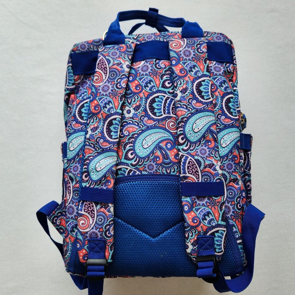 Large Simply Southern Blue Paisley Backpack Academia School Pretty Colorful Cute - Picture 5 of 16